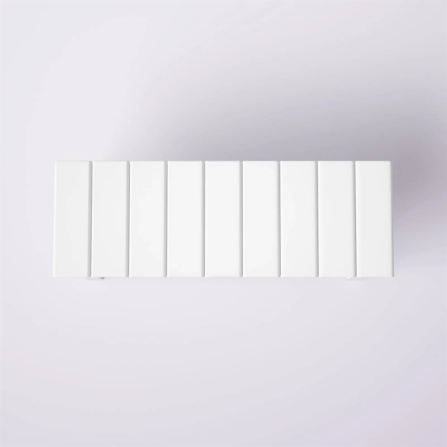 White Slatted Wood 2-Shelf Shoe Rack Storage Bench For Entryway or Closet - Image 4