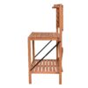 Folding Wooden Garden Workstation Potting Bench with Shelf - Image 3