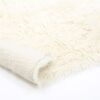 4-ft x 6-ft Hand Woven Wool Flokati Area Rug in Natural Color - Image 3