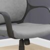 Grey Black Ergonomic Adjustable Microfiber High Back Executive Office Chair - Image 3