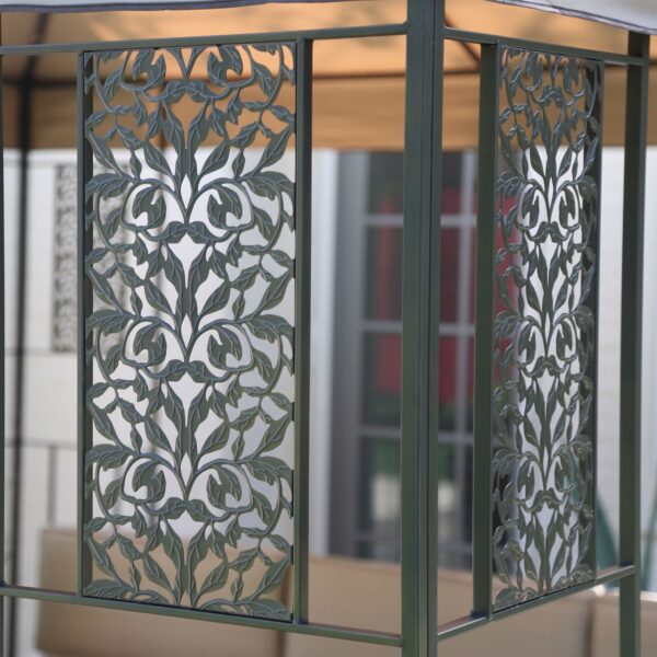 10-ft x 10-ft Patio Garden Outdoor Gazebo with Steel Frame and Vented Canopy - Image 2