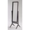 Modern Freestanding Full Length Bedroom Cheval Mirror in Espresso - Image 3