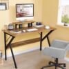 Modern 47-inch Home Office Laptop Computer Desk with Moveable Top Shelf - Image 3