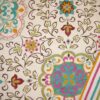 100% Cotton Throw Quilt Blanket with Bohemian Style Floral Pattern - Image 3