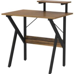 Modern Space Saving Home Office Laptop Desk Table with Removable Shelf
