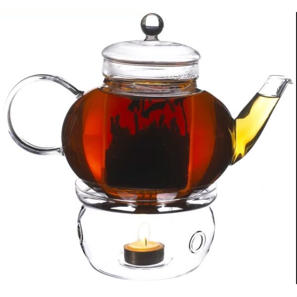 Borosilicate Glass 1.32 Quart Teapot with Removable Infuser - Image 2