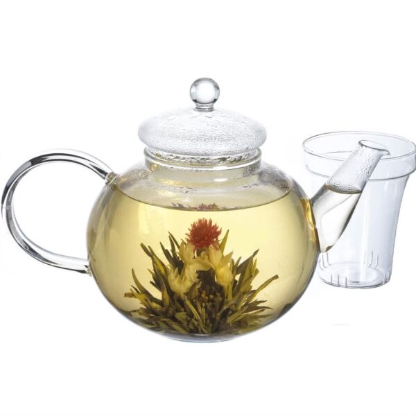 Borosilicate Glass 1.32 Quart Teapot with Removable Infuser - Image 3