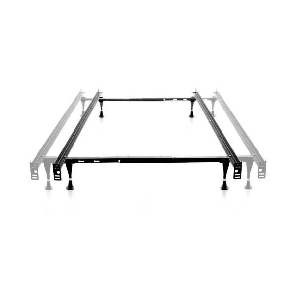 Twin / Full Bed Frame with Smooth-Glide Legs and Headboard Brackets - Image 2