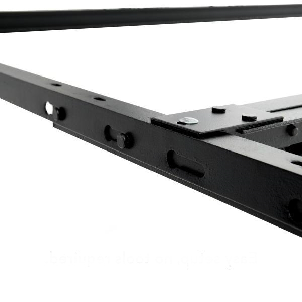 Twin / Full Bed Frame with Smooth-Glide Legs and Headboard Brackets - Image 4