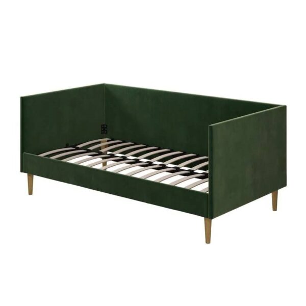 Twin size Modern Green Velvet Upholstered Daybed - Image 2