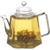 Stove Top Glass Water Boiler Kettle Teapot with Tea Infuser