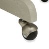 Oatmeal Linen Upholstered Adjustable Height Tilt Task Office Chair - Image 4