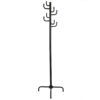 Black Metal Coat Rack Entry Hall Tree Hat Rack - Image 3