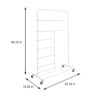 White Rolling Multi Use Laundry Clothes Drying Rack - Image 5
