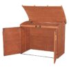 Outdoor 34-inch x 62-inch Wooden Storage Shed with Lockable Doors - Image 3