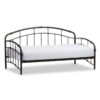 Twin Modern Classic Metal Daybed in Dark Bronze with Elegant Metalwork - Image 2
