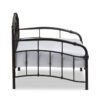 Twin Modern Classic Metal Daybed in Dark Bronze with Elegant Metalwork - Image 3