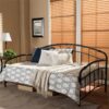 Twin Modern Classic Metal Daybed in Dark Bronze with Elegant Metalwork - Image 5