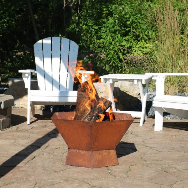 23 Inch  Rustic Steel Affinity Fire Pit - Image 4