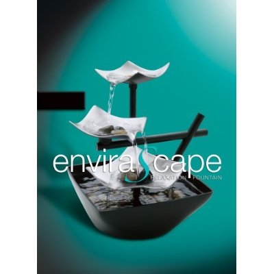 Illuminated Silver Water Springs Relaxing Table Fountain with Stones - Image 2