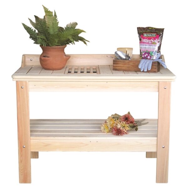 Wooden Potting Bench Garden Table  - Made in USA - Image 2