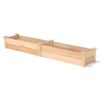 16 in x 96 in FarmHome Narrow Cedar Wood Raised Garden Bed - Made in USA - Image 2