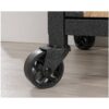 Mesquite FarmHome 3 Tier Entryway Bookcase Storage Cabinet Fixed Casters - Image 3