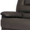 Sturdy Brown Padded Faux Leather Rocking Recliner Chair - Image 4