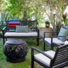 5 Piece Espresso Gas Burning Fire Pit Patio Set - Image 2