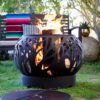 5 Piece Espresso Gas Burning Fire Pit Patio Set - Image 3