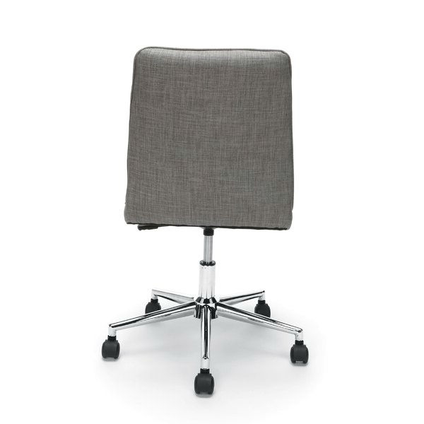 Gray Upholstered Lumbar Support Heavy Duty Conference Chair - Image 4