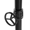 Rustic Industrial Laundry Pipe Garment Rack Lockable Wheels - Image 3