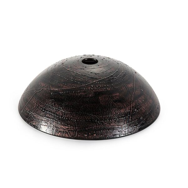 Modern 16.5 inch Round Copper Color Glass Vessel Sink - Image 2
