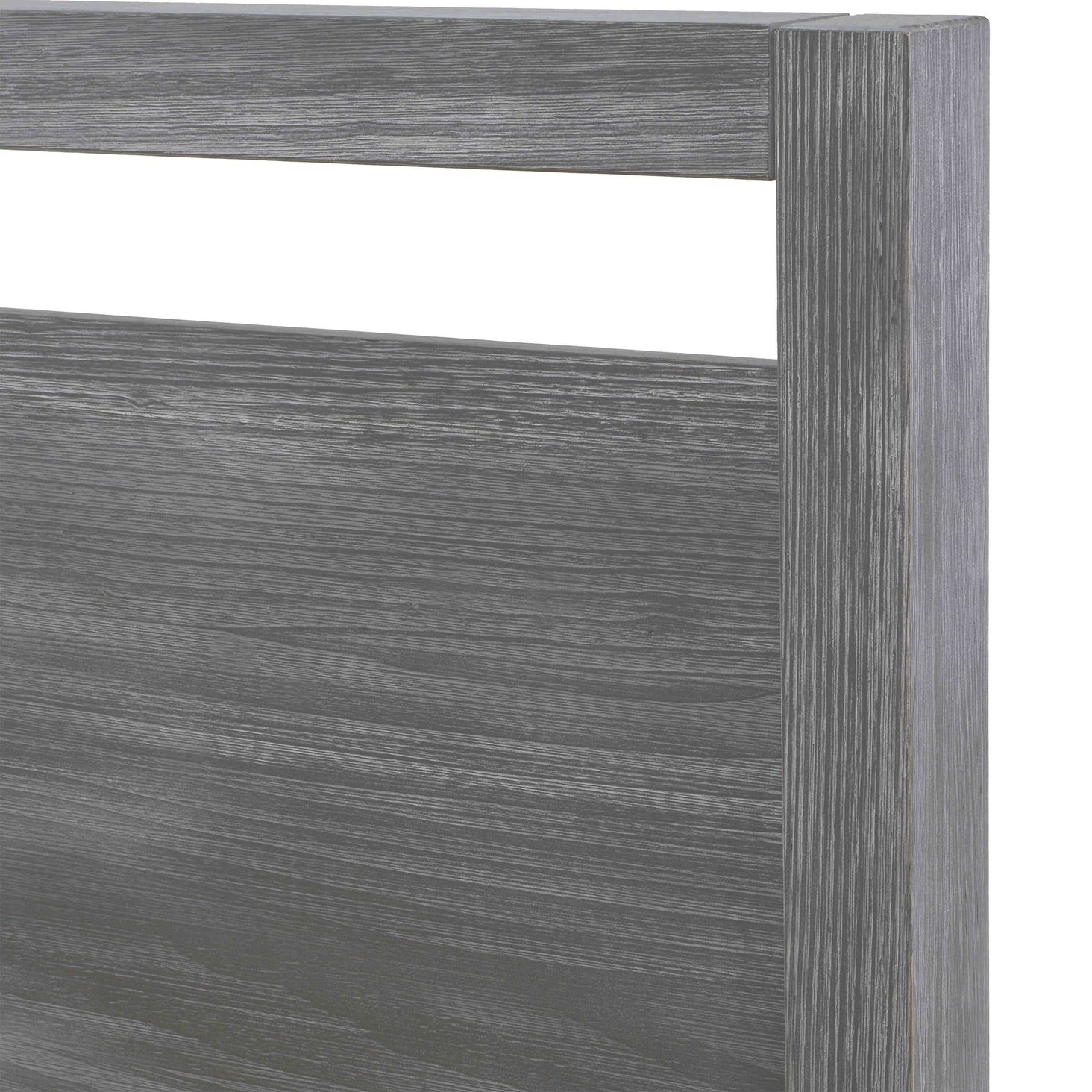 King Size FarmHouse Traditional Rustic Gray Platform Bed - Image 3