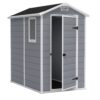 Ventilated Top Plastic Shed for Outdoor Lawn Garden Tool Storage - Image 2