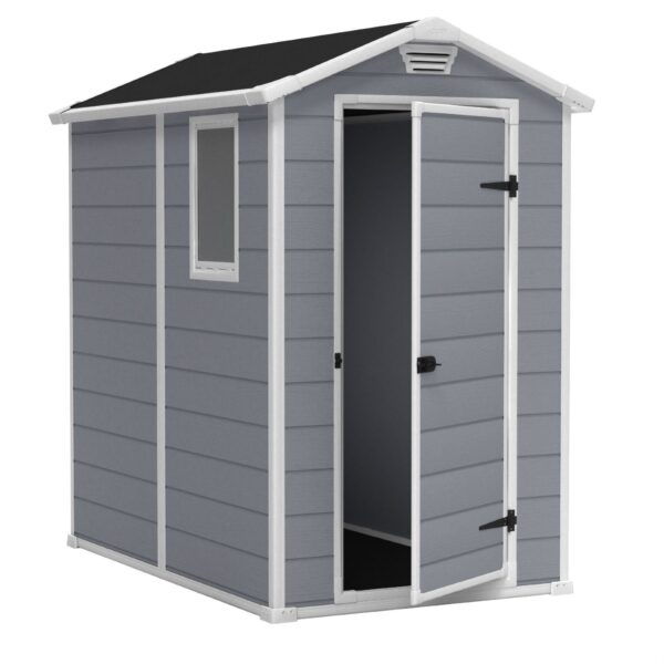 Ventilated Top Plastic Shed for Outdoor Lawn Garden Tool Storage - Image 2