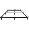 King 9-Leg Metal Bed Frame with Headboard Brackets 3,000 lbs. Max Weight Limit - Image 5