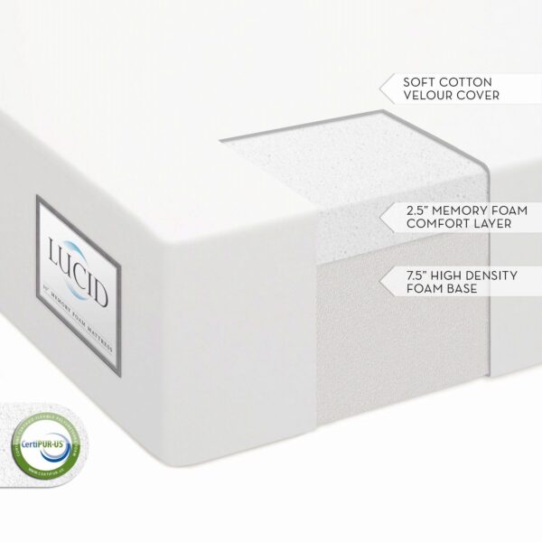Queen-size 10-inch Thick Memory Foam Mattress - Medium Firm - Image 2