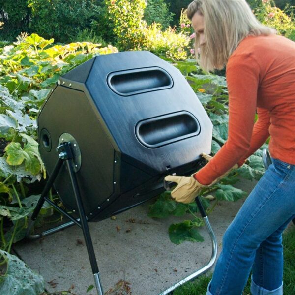 65-Gallon Compost Tumbler - Heavy Duty UV Protected - Image 2