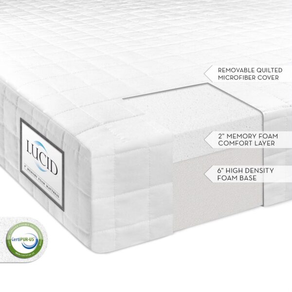 Queen-size 8-inch Thick Memory Foam Mattress - Firm - Image 2