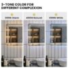 3 Tone LED Touch Sensor Wall Mounted Bathroom Mirror - Image 4