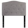 Twin size Light Grey Upholstered Button Tufted Headboard