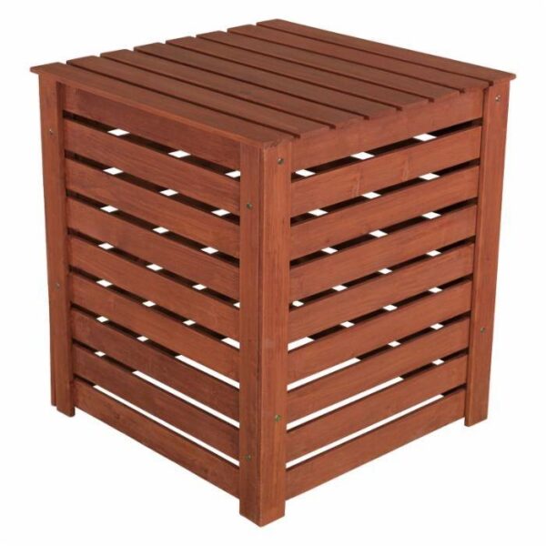 Solid Wood 90-Gallon Compost Bin with Removable Top and Hinged Side Panel - Image 4