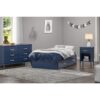 Twin Size Blue Platform Bed with 2 Storage Drawers Rope Handles - Image 5