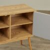 Mid-Century Modern Console Table Storage Cabinet with Solid Wood Legs - Image 5