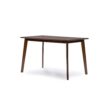 Modern Mid-Century Style 5-Piece Dining Set in Dark Brown Walnut Finish - Image 2