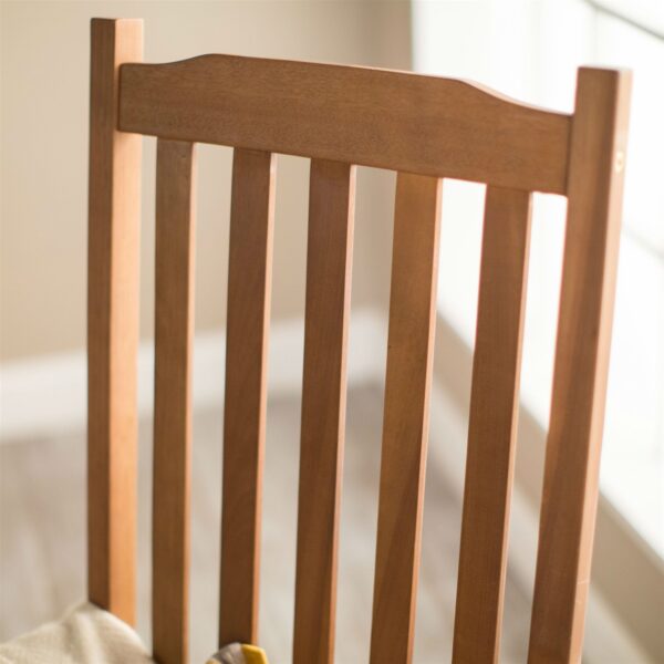 Indoor/Outdoor Patio Porch Natural Slat Rocking Chair - Image 3