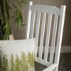 Set of 2 - Indoor/Outdoor Patio Porch White Slat Rocking Chairs - Image 4
