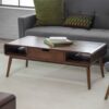 Mid-Century Modern Classic Coffee Table in Walnut Wood Finish - Image 2
