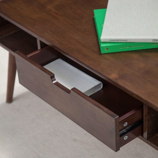 Mid-Century Modern Classic Coffee Table in Walnut Wood Finish - Image 3